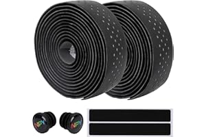 Oumers Bike Handlebar Tape, Road Bike Handle Tape Bike Handle Straps Anti-Slip Bicycle Handlebar Grip Tape Self Adhesive Handle Tape Cycling Bike Handle Wraps
