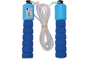 HOVUK Skipping Rope with Counter| Jump Rope for Children Adults| Speed Rope for Boys Girls| Fitness Exercise Skipping Rope for Kids School Game 5+Y