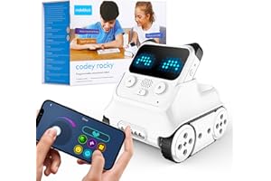 Makeblock Codey Rocky Coding Robot Giocattolo, Emo Robot Intelligente, Stem Robot Programmabile Interattivo Regalo per Bambini 6 Anni+
