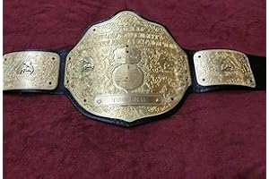 Maxan Big Gold Belt Replica Championship Belt Real Leather Custom Wrestling Belt Thick Plates Large