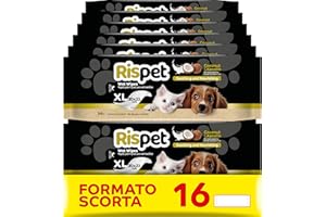Rispet Hygienische und reinigende Tücher XL, Kokosnuss und Keratin, für das Fell von Hunden, Katzen und Haustieren, 864 Tücher