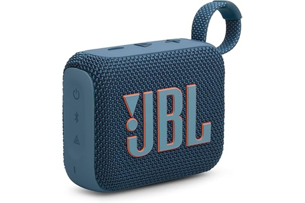 JBL GO 4, Altavoz inalámbrico portátil con Bluetooth, resistente al agua y al polvo IP67, hasta 7h de reproducción más 2h extra con Playtime Boost, azul