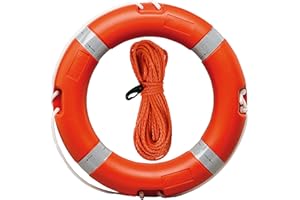 Bague de sauvetage avec sommet flottant Klovoo, homologués et certifiés solas et med – Certifié RI.NA – pour bateau, bateau pneumatique