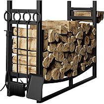 Firewood Rack With Cover AMAGABELI GARDEN HOME With Cover 6ft