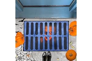 AOMAIGAD Wycieraczka na Halloween, 40 x 60 cm, zabawna mata z horroru, straszny dywan 3D, dywan stereo vision, wycieraczka z horroru klauna, do dekoracji na Halloween do użytku wewnątrz i na zewnątrz