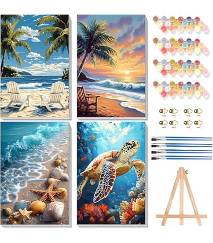 Malen Nach Zahlen Kalender 2026 - DIY Tischkalender Mit Schmetterlingsdesign