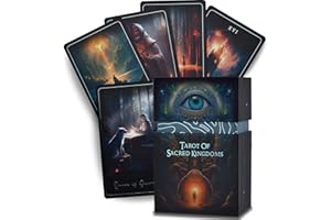Earth Moon Magick The Tarot of Sacred Kingdoms Tarot Cards – 78-Cards Tarot Deck with Guidebook – Oracle Cards for Spiritual and Energetic Resonance – Recycled Paper and Premium Packaging