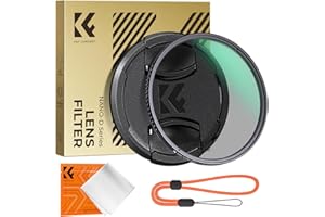 K&F CONCEPT 58MM Polarising Filter Circular Polarizing CPL, Ultra Definiton 24 Layers Multi Coated, with Lens Cap Cleaning Cloth (Nano-D Series)