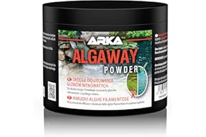 Polvere antialghe per laghetto – MICROBE-LIFT AlgAway 500 g – rimuove alghe filamentose in modo efficace – senza rame – per koi pond e laghetti da giardino – fino a 14280 l – ARKA