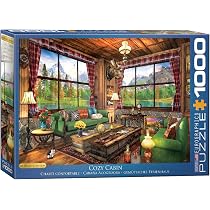Eurographics 1000-Piece Puzzle 'Cups, Cakes & Company' By Garry Walton - Baking Treats Gingerbread House Scene
