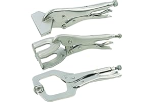 Silverline Set pinze di bloccaggio per saldatura, 3 pz. - 245017