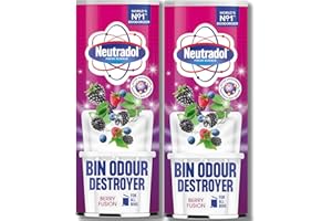 BEAUTY MIX Fresh Science Bin Odour Destroyer – Long-Lasting Berry Fusion Scent,350g Deodoriser for Kitchen, Bathroom and Household Bins – Eliminates Unpleasant Smells and Keeps Spaces Fresh - Pack of 2