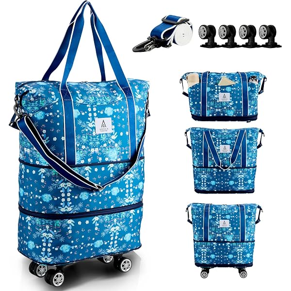 Reisetasche Mit Rollen Für Damen – Sporttasche, Schwimmtasche & Weekender In Einem, Mit Schuhfach & Kulturbeutel