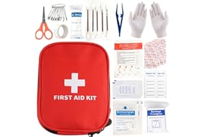 Kit di Pronto Soccorso Portatile 51 Pezzi,dellyy Mini kit Pronto Soccorso da Viaggio,Cassetta Pronto Soccorso,Set Kit Pronto Soccorso Moto Auto Per Casa Viaggio All'aperto Trekking e Campeggio