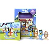Bluey Cuentos y aventuras - Libros de actividades para ni&ntilde;os, cuento de 10 p&aacute;ginas y 4 figuras