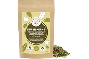 Munchilycious Semi di Zucca 500g, Semi di Zucca Crudi Sbucciati da Mangiare, Snack Cheto