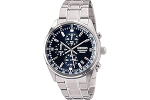 Seiko Orologio Analogico Quarzo Giapponese Uomo con Cinturino in Acciaio Inox SSB377P1