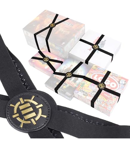 Feldherr Flex Cross Band Gialla Taglia M - 3 Elastici A Croce Per Scatole Giochi Da Tavolo, Trasporto Sicuro - 3