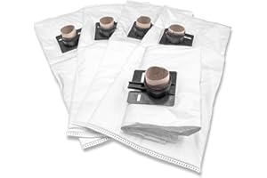 vhbw 5x bolsa compatible con Festo Festool CT 22, CT 22 E, CTL 33, CTL 33 LE SG, CTL 22 aspiradora - 35 cm x 28 cm blanco