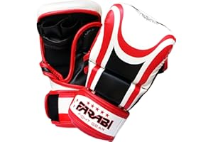 Farabi Sports Hybrid Semi Pro Guanti da allenamento MMA Guanti da sparring Grappling 7oz