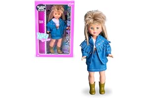 Nancy Colección Jean's, Muñeca Rubia Reedición de 1989 con Conjunto Vaquero y Botas, Muñeca para Coleccionistas con Certificado Oficial, Famosa (NAC64000)