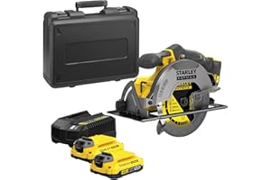 Stanley FatMax SFMCS550M2K-QW Sega Circolare V20 Brushless a Batteria 18V, 4.0Ah