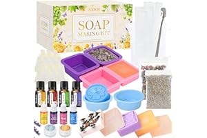‎VEZERD Vezerd Seife Selber Machen, Kreative Bastelset Erwachsene DIY Set Seifenherstellung mit Seifenform, Rohseife und Seifenbasis, Badebomben Seifen Selber Machen Set für Kinder, Als Geschenk