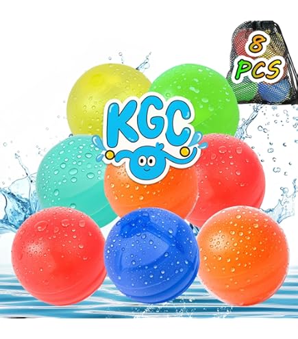 15 Stück Wasserbomben Wiederverwendbar - Silikon Wasserballons Mit Netz
