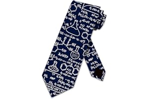 Three Rooker Science Ties Mens Chemistry Equations Necktie