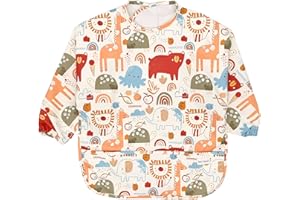 Baby Sailors Baberos Bebe Impermeables con Mangas - Babero con Mangas Impermeable 6 meses o mas, Delantal de pintura, Babetes Impermeável Bebe, Babero BLW, Babero con Elastico, Babero con velcro