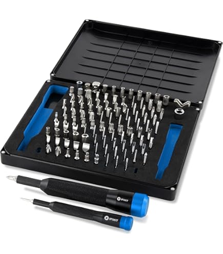 VIM Tools TESTEL Half Cut Stubby Bit-Set – 77-teilig Mit Torx, Sechskant & Adapter Für Enge Räume