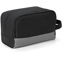 Borsa da toilette tattica da uomo con cerniera appesa per l'igiene Organizer ner