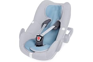 LIEBES VON PRIEBES Priebes Coolair Sitzauflage für Babyschale Gruppe 0 I Sitzeinlage für Babyschale & Reboarder I Atmungsaktiver Schonbezug gegen Schwitzen, waschbar I schont den Kindersitzbezug