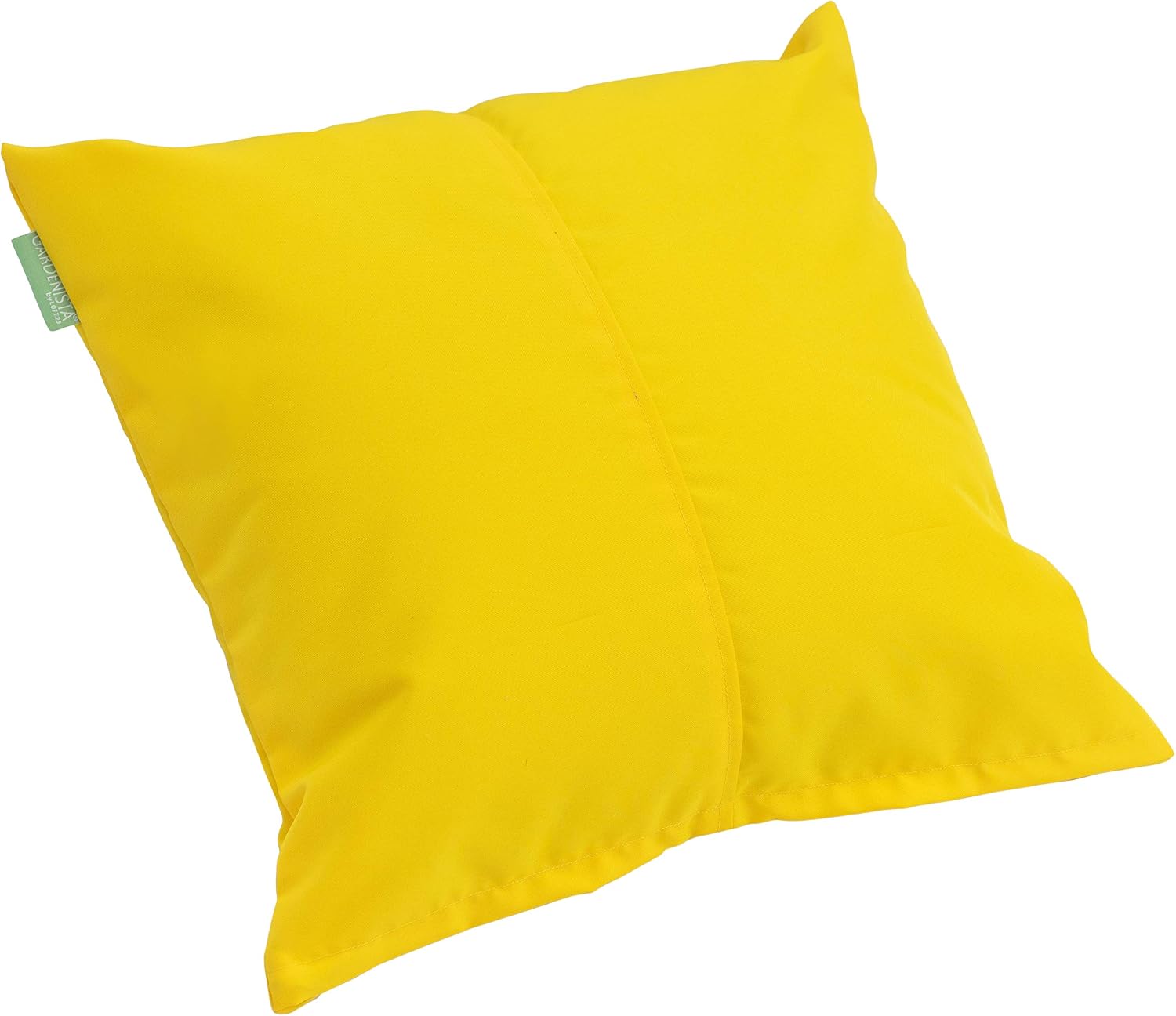 Gardenista Large Garden Scatter Cushion | Water Resistant Hollowfibre Filled Outdoor Seating Furniture Pillow | Great for Patio Rattan Chairs | Comfy & Lightweight (1, Yellow)