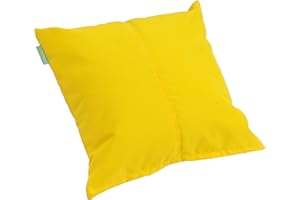 Gardenista Coussin d’Extérieur Étanche de 45 cm Rembourré de Flocons de Mousse pour Mobilier de Jardin (Jaune)