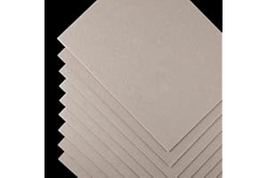 BBTO 20 Pcs Book Board, Binders Board Chipboard Designer Bookboard Heavy Duty Chipboard Sheets Bookbinding Supplies for Book Binding Materials Cover(8.5 x 11 in,80 Pt)
