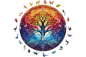 WHJSG Holzpuzzle Erwachsene, 200 Teile Holzpuzzle Tiere füR Erwachsene und Kinder, Einzigartiges Tier Form Puzzle, Puzzles für Erwachsene und Kinder