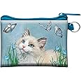 3D LiveLife Coin Purse - Ragdoll & Butterflies from Deluxebase. Lenticular 3D Cat Purse. Cash, Coin and Card Holder with Secure Zip Featuring Artwork Licensed from Renowned Carol Cavalaris
