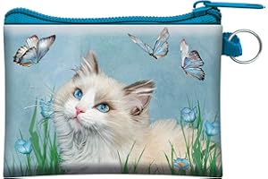 3D LIVELIFE 3D Live Life Ragdoll & Butterflies Porte-Monnaie, 10 cm, Multicolore