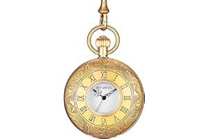 BOSHIYA Vintage Doctor Who Pocket Watch with Chain and Quartz Full Hunter Black Dial, Retro Dr Who Pocket Watches for Men Gift Box