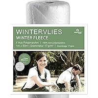 Prolifiqs Wintervlies für Pflanzen, 1,0 x 50m (Grammatur 17 g/m²) I Das Thermovlies für sicheres Pflanzen-Überwintern I…
