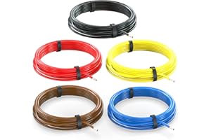 AUPROTEC Przewód samochodowy 1,5 mm² zestaw 5 kolorów po 10 m FLRY-B jako pierścień