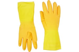 NAZUSA Marigold Large Kitchen Gloves (Pack of 6)