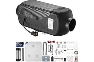 Redriver Riscaldamento da Parcheggio Diesel, Riscaldatore Diesel, 12V/24V Riscaldatore a Gasolio Diesel 2KW con LCD, Usato per Camper, Camion, Caravan, Macchine, Barche, Autobus(Nero)