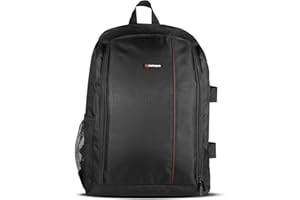 Zaino per fotocamera Matterport per fotocamera Pro2 3D Borsa per fotocamera impermeabile con supporto per treppiede e vano portaoggetti, nero