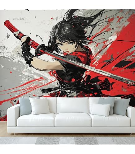 Tapisserie Murale 3D Cerisiers Japonais - 150x200 Cm, Polyester, Décoration Chambre Ou Salon - 6