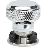 FENRIR Quick Release Rear Seat Bolt for Harley Davidson 1997-NOW Sportster Dyna Softail Touring (Silver Screws &amp; Custom Base)