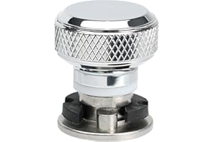 Fenrir Bullone per sella a sgancio rapido per motocicletta Vite Acciaio inossidabile 304 per Harley 1997-heute Sportster Dyna Softail Touring (Viti argento e base personalizzata)