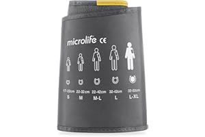 Microlife Official L-XL Blood Pressure Monitor Cuff (32-52cm) | Wide-Range Soft & Comfortable Arm Cuff for select Microlife Monitors (B1 Classic, B2 Basic, A3 Plus & More)