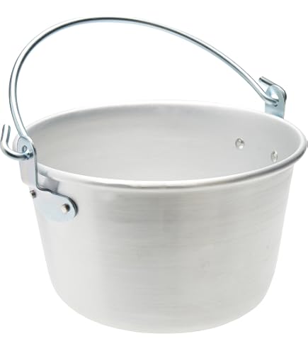 Pentole Agnelli ALMR65B18 Paiolo Radiante Per Polenta Con Manico E Maniglia Inox, Argento, 18 Cm, 1 Pezzo - 4